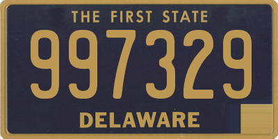 DE license plate 997329