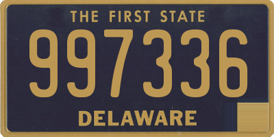 DE license plate 997336