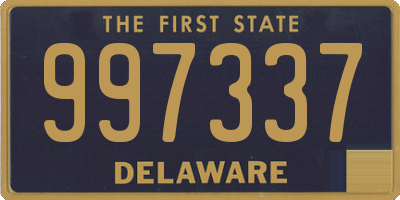 DE license plate 997337