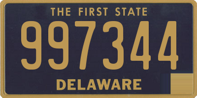 DE license plate 997344