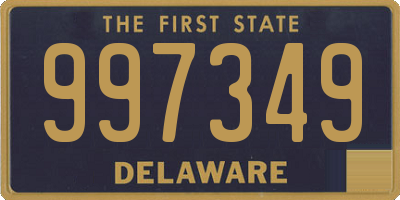 DE license plate 997349