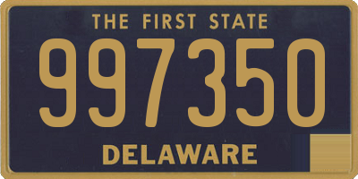 DE license plate 997350