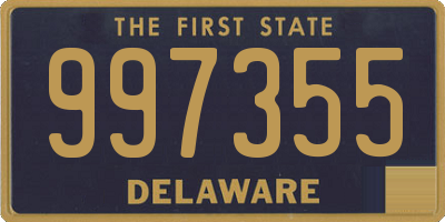 DE license plate 997355