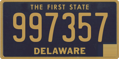 DE license plate 997357