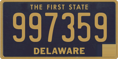 DE license plate 997359