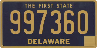 DE license plate 997360