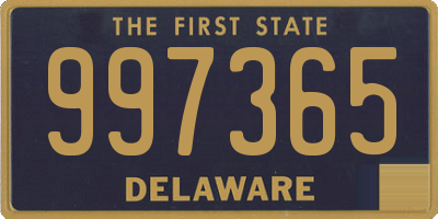 DE license plate 997365