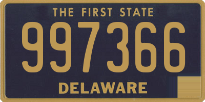 DE license plate 997366