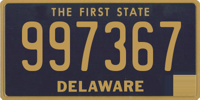 DE license plate 997367