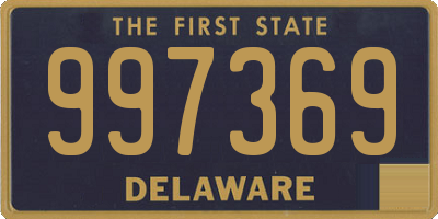 DE license plate 997369