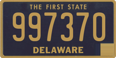 DE license plate 997370