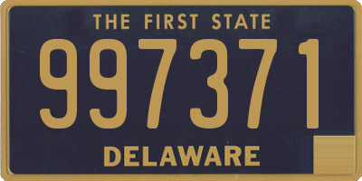 DE license plate 997371