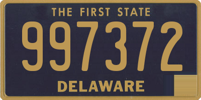DE license plate 997372