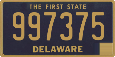 DE license plate 997375