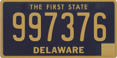 DE license plate 997376