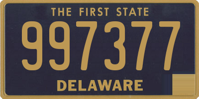 DE license plate 997377