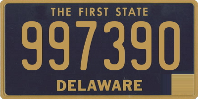 DE license plate 997390