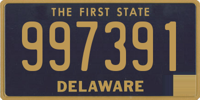 DE license plate 997391
