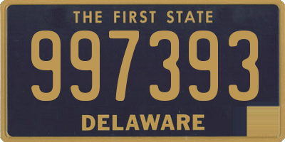 DE license plate 997393