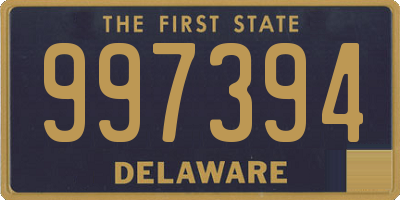 DE license plate 997394