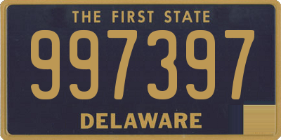 DE license plate 997397