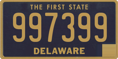 DE license plate 997399