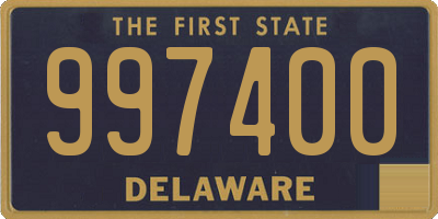 DE license plate 997400