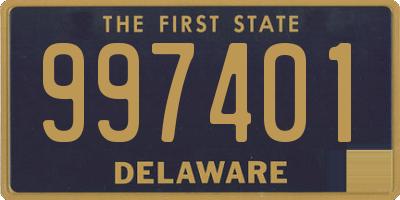 DE license plate 997401