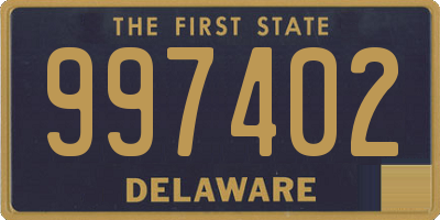 DE license plate 997402