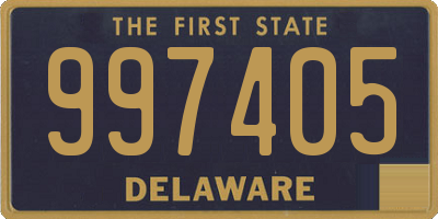 DE license plate 997405