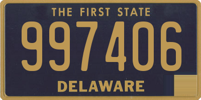 DE license plate 997406