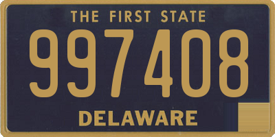 DE license plate 997408