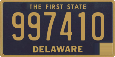 DE license plate 997410