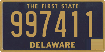 DE license plate 997411