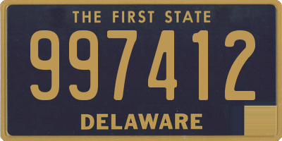 DE license plate 997412