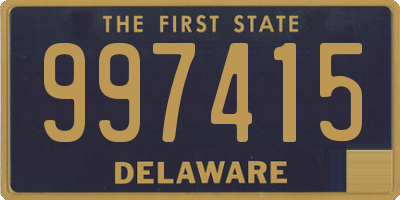 DE license plate 997415