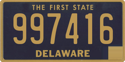 DE license plate 997416