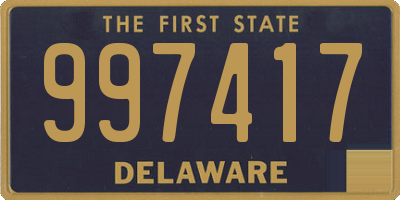 DE license plate 997417