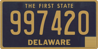 DE license plate 997420