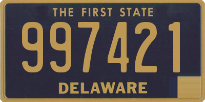 DE license plate 997421