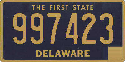 DE license plate 997423