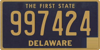 DE license plate 997424