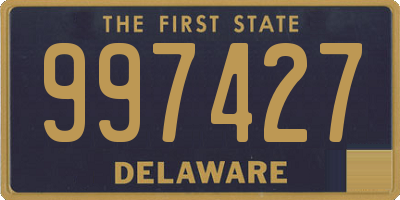 DE license plate 997427