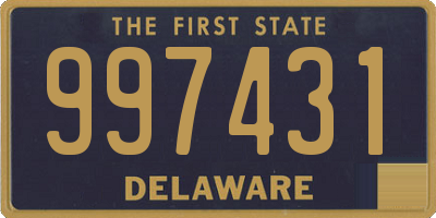 DE license plate 997431