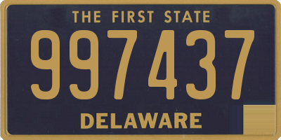 DE license plate 997437