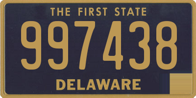 DE license plate 997438