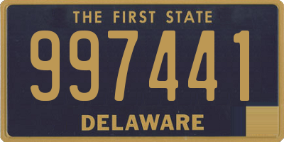 DE license plate 997441