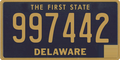 DE license plate 997442