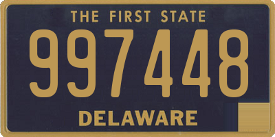 DE license plate 997448