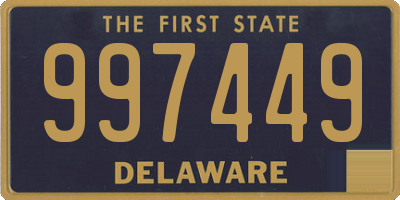 DE license plate 997449